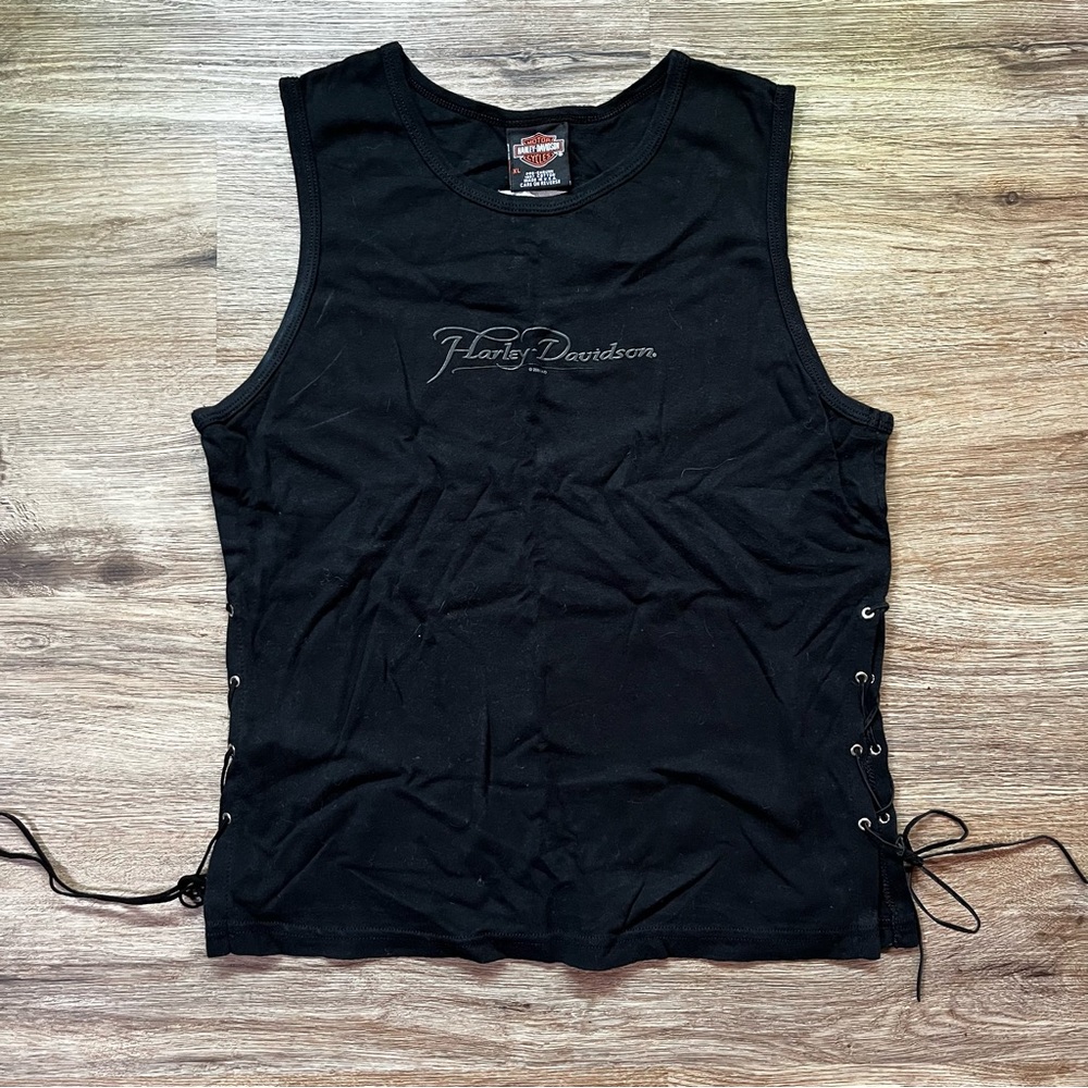 Harley Davidson Black tank top size XL